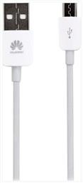 Regular USB 2.0 to micro USB Cable Λευκό 1m (00050732) Huawei
