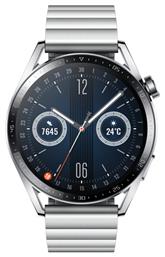 Watch GT 3 Elite Stainless Steel 46mm Αδιάβροχο με Παλμογράφο (Ασημί) Huawei από το Public