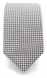 Ανδρική Γραβάτα με Σχέδια σε Γκρι Χρώμα Hugo