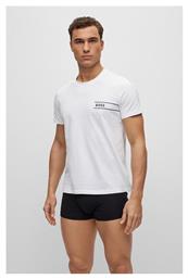 Ανδρική Φανέλα Κοντομάνικη σε Λευκό Χρώμα Hugo Boss
