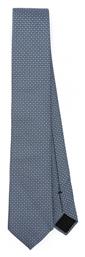 Ανδρική Γραβάτα Μεταξωτή με Σχέδια σε Μπλε Χρώμα Hugo Boss
