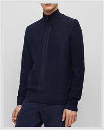 Ανδρική Ζακέτα Πλεκτή με Φερμουάρ Navy Μπλε Hugo Boss