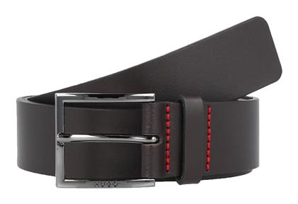 Ανδρική Ζώνη Δερμάτινη Καφέ Hugo Boss