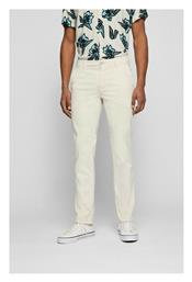 Ανδρικό Παντελόνι Chino σε Slim Εφαρμογή Λευκό Hugo Boss