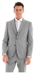 Ανδρικό Σακάκι με Στενή Εφαρμογή Light Grey Hugo Boss