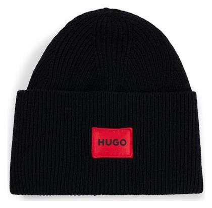 Beanie Ανδρικός Σκούφος Πλεκτός σε Μαύρο χρώμα Hugo Boss