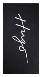 Handwrittenlogo Πετσέτα Θαλάσσης Μαύρη 178x90εκ. Hugo Boss
