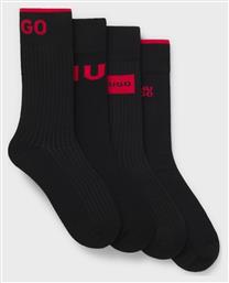 Κάλτσες Μαύρες 4Pack Hugo Boss