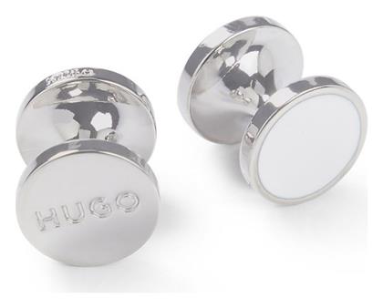 Μανικετόκουμπα σε Λευκό Χρώμα Hugo Boss