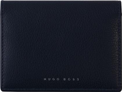 Storyline Dark Δερμάτινο Ανδρικό Πορτοφόλι Καρτών Μπλε Hugo Boss