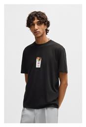 T-shirt Μαύρο Hugo Boss