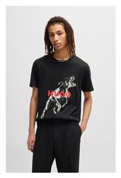 T-shirt Μαύρο Hugo Boss