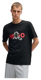 T-shirt Μαύρο Hugo Boss