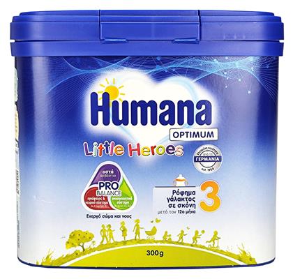 3 Optimum Junior Milk για 12+ Μηνών 300gr Humana