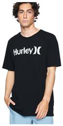 One And Only Ανδρικό T-shirt Μαύρο με Λογότυπο Hurley