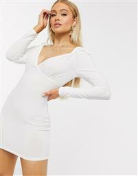 I Saw It First milkmaid puff sleeve dress in white από το Asos