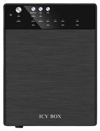Θήκη για 4 Σκληρούς Δίσκους 3.5'' SATA III με σύνδεση USB 3.0 / eSATA Icy Box