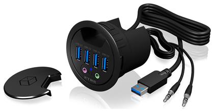 USB 3.0 Hub 4 Θυρών με σύνδεση USB-A Icy Box