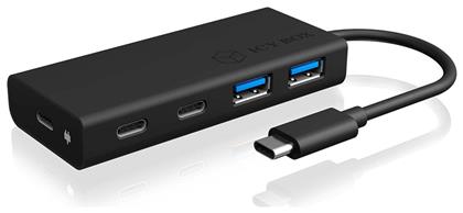 USB 3.0 Hub 4 Θυρών με σύνδεση USB-C Icy Box