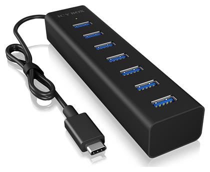 USB 3.0 Hub 7 Θυρών με σύνδεση USB-C Icy Box