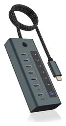 USB 3.2 Hub 7 Θυρών με σύνδεση USB-C Μπλε Icy Box