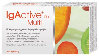 Flu Multi 30tabs Πολυβιταμίνη 13.1mg 30 κάψουλες 1τμχ 1τμχ IgActive