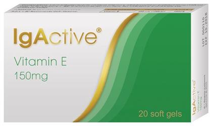 Vitamin E 150mg Βιταμίνη 150mg 20 μαλακές κάψουλες IgActive