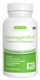 Ashwagandha+ L-theanine & Magnesium 600mg Ashwagandha 60 κάψουλες iGennus