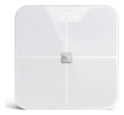 Fit HS2S Smart Ζυγαριά με Λιπομετρητή & Bluetooth σε Λευκό χρώμα iHealth