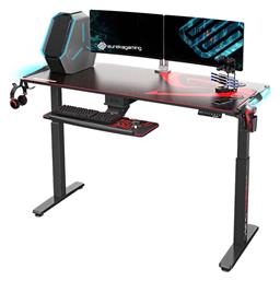 Ηλεκτρικό Γραφείο Gaming ERK-EGD-S62B-V1 με Ρυθμιζόμενο Ύψος & LED 164.4x70x76εκ. ERK-EGD-S62B-V1 - Eureka Ergonomic