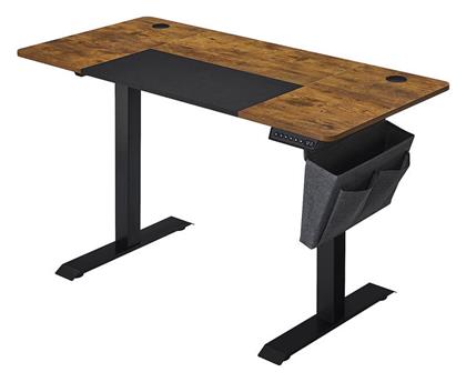 Ηλεκτρικό Γραφείο με Ρυθμιζόμενο Ύψος 140x60x72εκ. Καφέ - Songmics