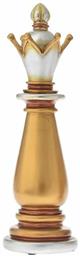 Διακοσμητικό Πιόνι Σκακιού Πολυρητίνης Χρυσός 13x13x40cm Iliadis