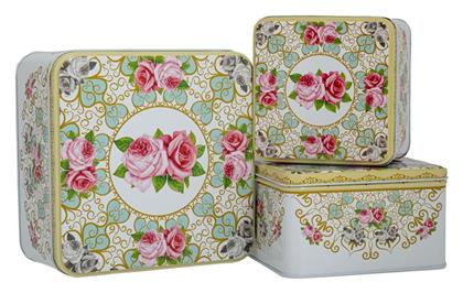 Σετ Διακοσμητικά Κουτιά Μεταλλικά 3τμχ Iliadis