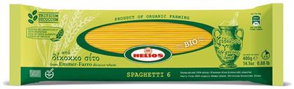 Spaghetti Λεύκό Από Δίκοκκο Σιτάρι Νούμερο 6 Ολικής Άλεσης Βιολογικά 400gr Ήλιος