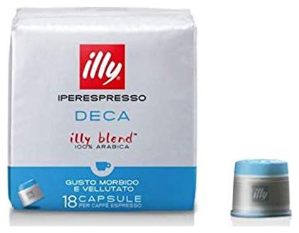 Espresso Decaffeine Συμβατές με Μηχανή Iperespresso 18caps Illy