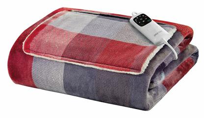 Adapto Velvet Tartan Ημίδιπλη Ηλεκτρική Κουβέρτα Πλενόμενη με Χρονοδιακόπτη Πολύχρωμη 150W 110x150εκ. Imetec
