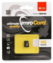 microSDHC 8GB Class 10 High Speed IMRO