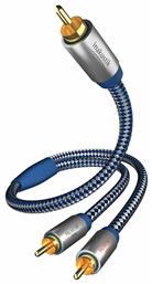 Premium Y-Subwoofer Cable RCA male - 2x RCA male 5m (0040805) Inakustik