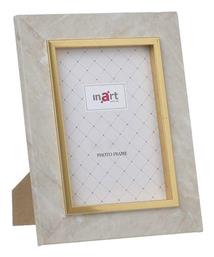 Κορνίζα Πλαστική 15x20cm Μπεζ/ Χρυσή Inart