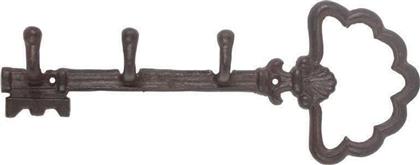 Inart Κρεμάστρα Τοίχου Μεταλλική 3 Θέσεων 33x5x13cm από το Katoikein
