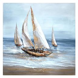 Sailer Πίνακας σε Καμβά 100x100cm Inart