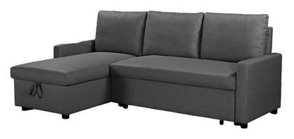 Infuse Γωνιακός Καναπές Κρεβάτι Γκρι 203x130x88εκ. Pakketo