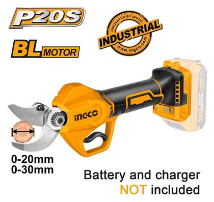 CSSLI20308 Ψαλίδι Κλαδέματος Μπαταρίας 20V Solo Ingco
