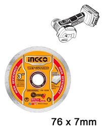 Δίσκος Κοπής Δομικών Υλικών 76mm DMD020762 Ingco