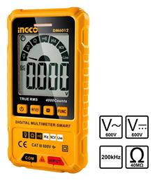 DM6012 Ψηφιακό Πολύμετρο True RMS με Μέτρηση AC / DC / Αντίστασης Ingco