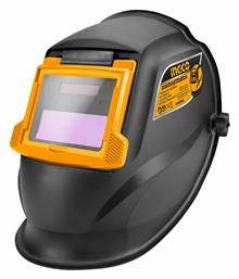 Ηλεκτρονική Μάσκα Ηλεκτροκόλλησης Οπτικού Πεδίου 90x35mm με Ανοιγόμενο Τζαμάκι Μαύρη Ingco