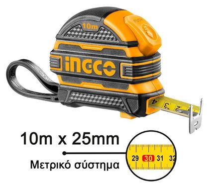 Μετροταινία με Αυτόματη Επαναφορά 25mm x 10m Ingco