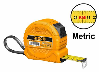 Μετροταινία με Αυτόματη Επαναφορά 25mm x 5m Ingco