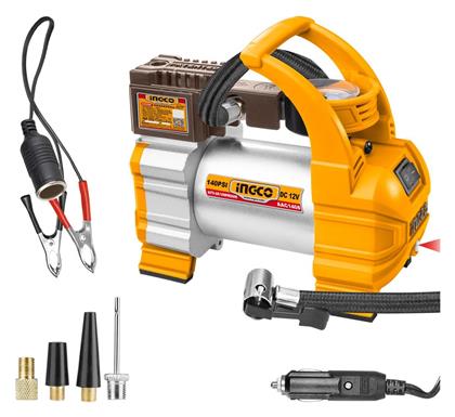 Τρόμπα Αυτοκινήτου 140PSI με Καλώδιο Αναπτήρα 12V Ingco