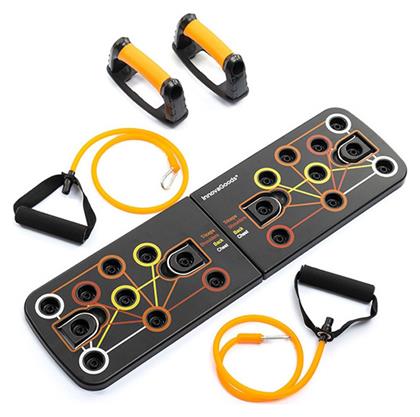 Σετ Γυμναστικής Pulsher Σανίδα Push Ups με Λάστιχα Αντίστασης & Οδηγό Ασκήσεων InnovaGoods από το Vour